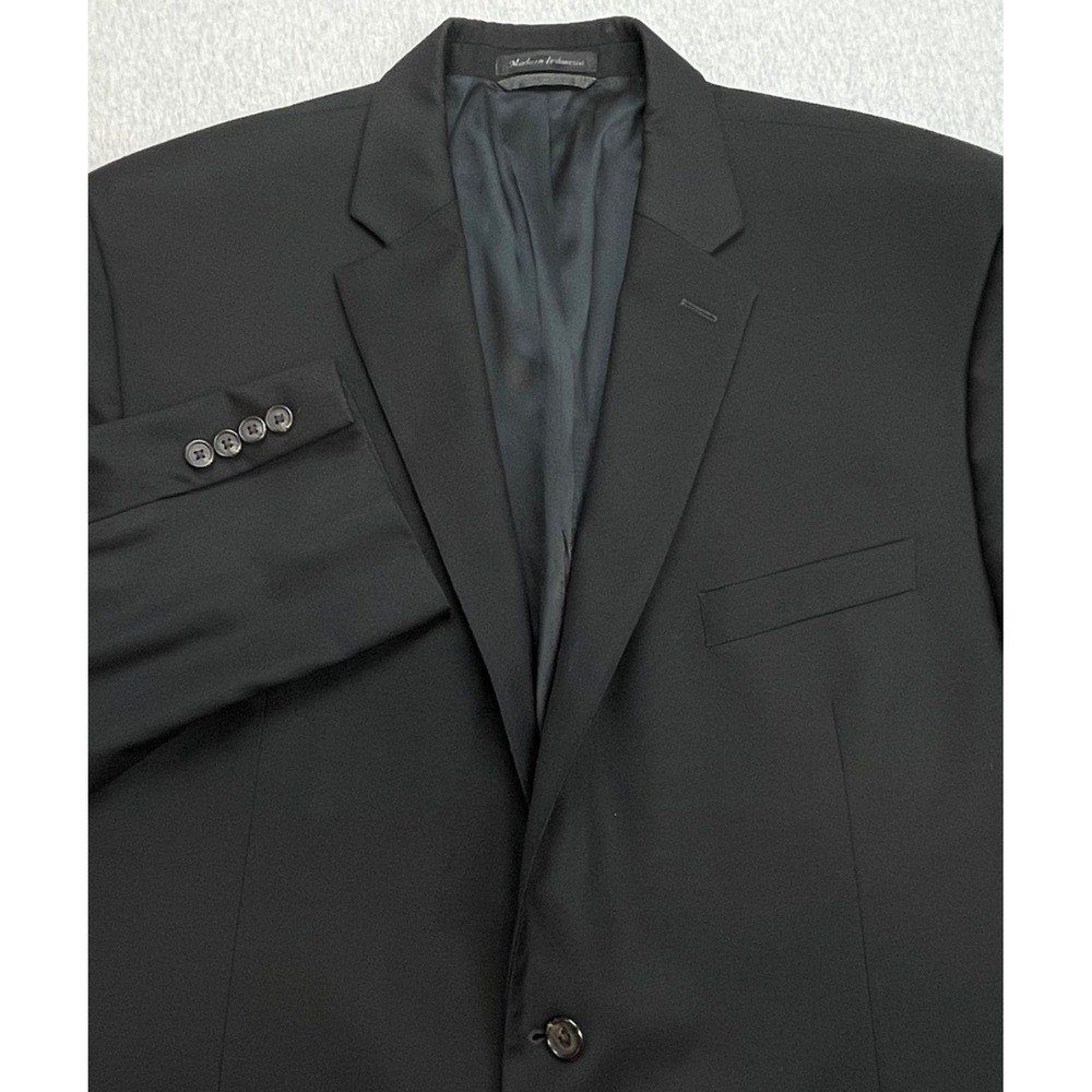 Lauren Ralph Lauren Blazer Mens 46R Black 100% Wool 2-Button Single Breast Lined